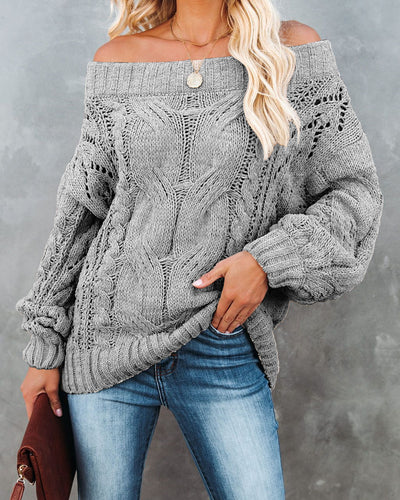 Off-Shoulder Sweater