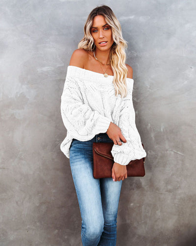 Off-Shoulder Sweater