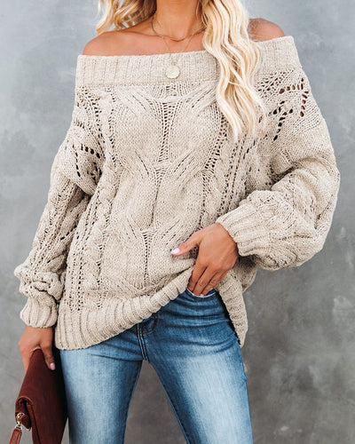 Off-Shoulder Sweater