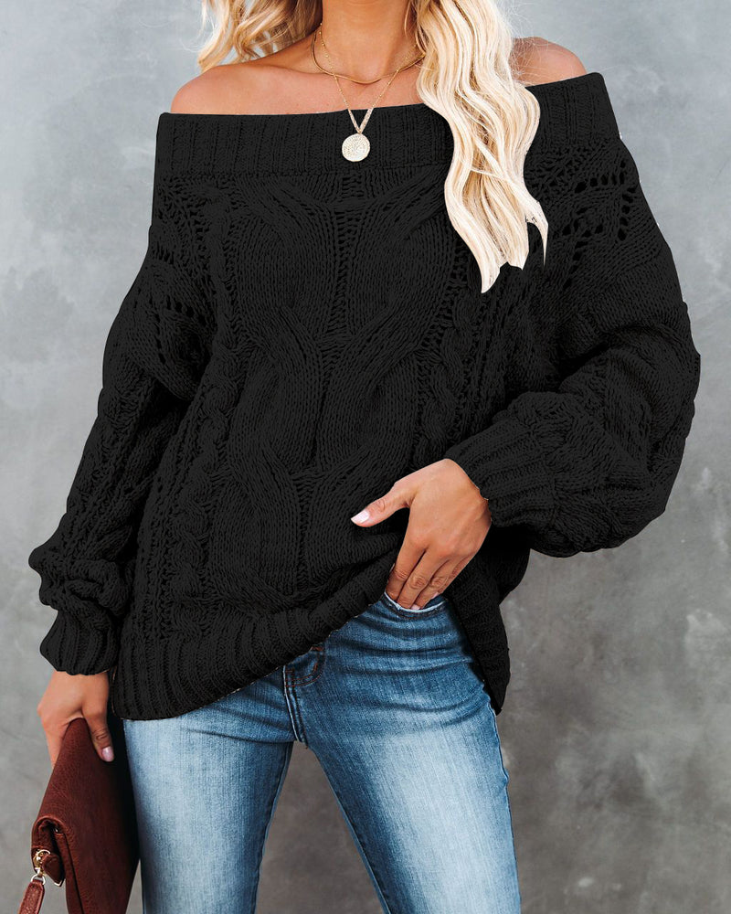 Off-Shoulder Sweater