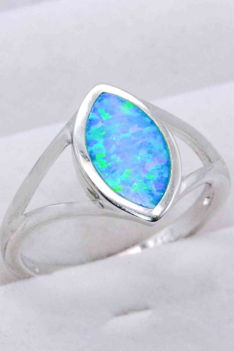Split Shank Opal Ring