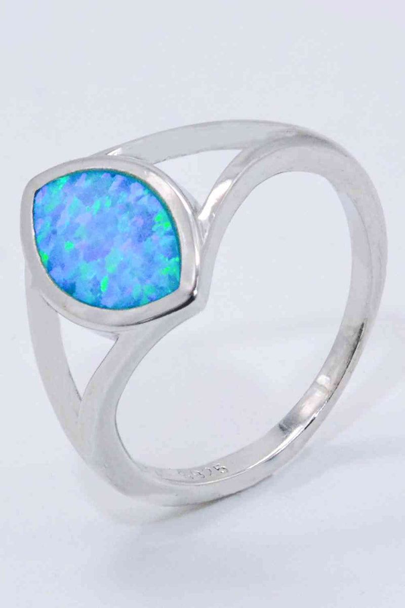 Split Shank Opal Ring