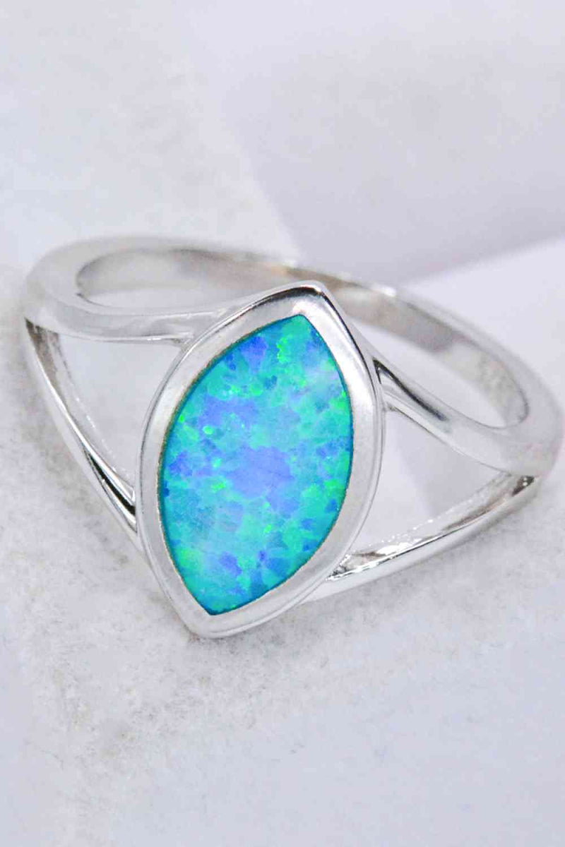 Split Shank Opal Ring