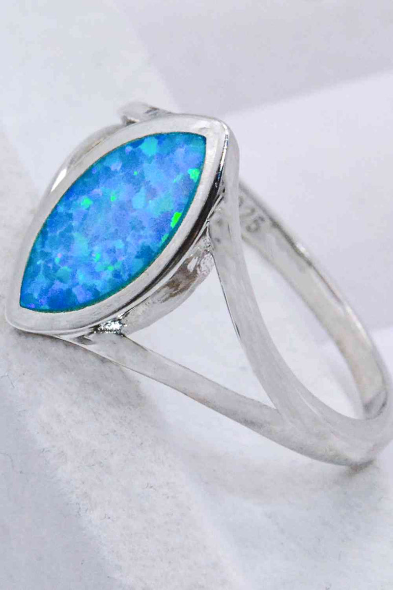Split Shank Opal Ring