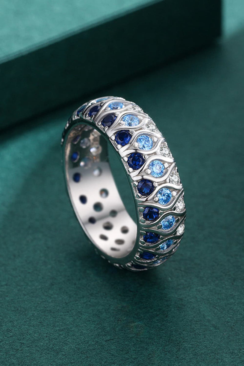 925 Sterling Silver Triple Row Ring