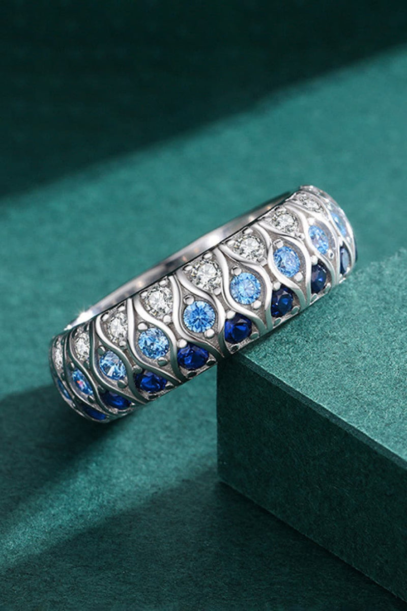 925 Sterling Silver Triple Row Ring